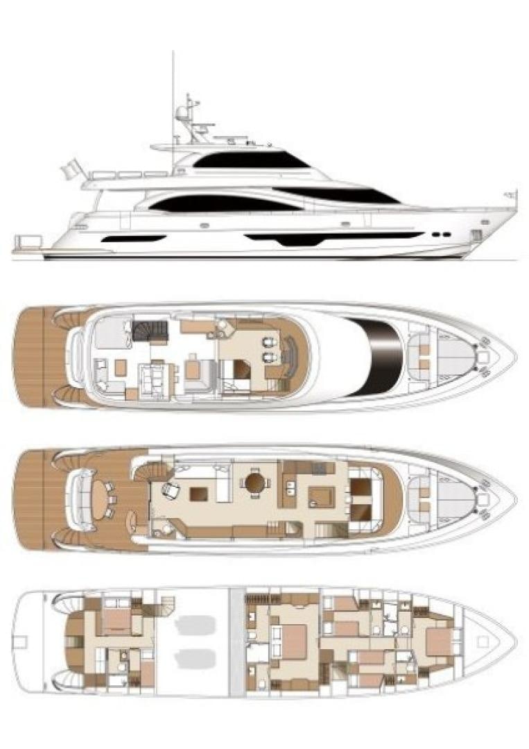 diagram aboard E90 922 Yacht for Sale