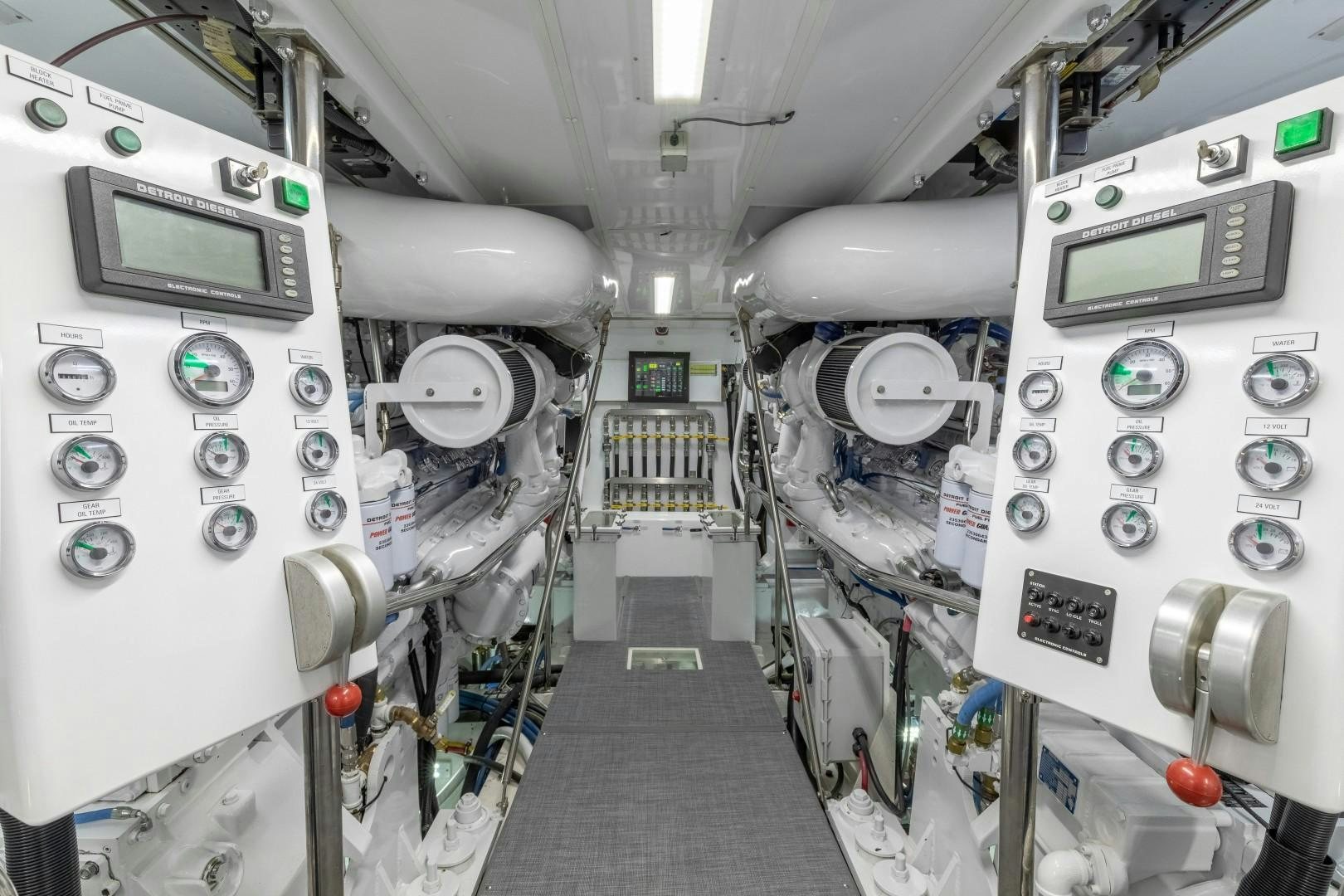 a room with a few machines aboard SINBAD Yacht for Sale