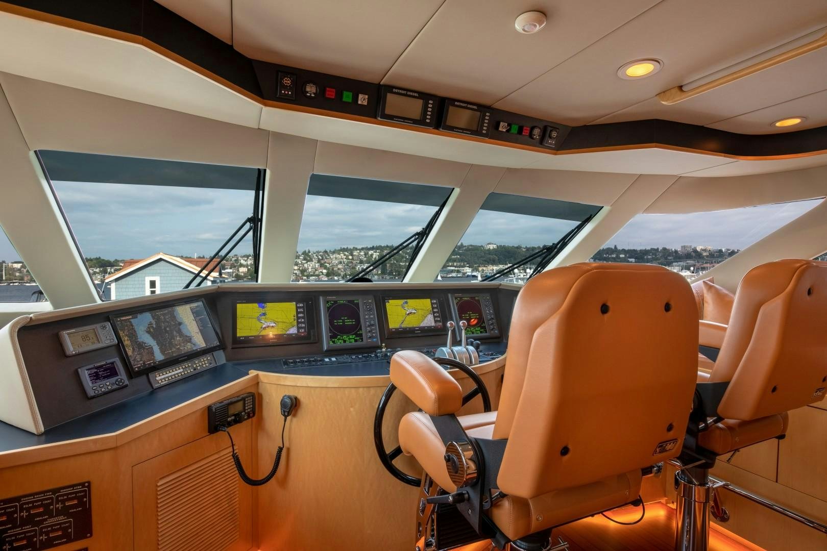 inside of a vehicle aboard SINBAD Yacht for Sale