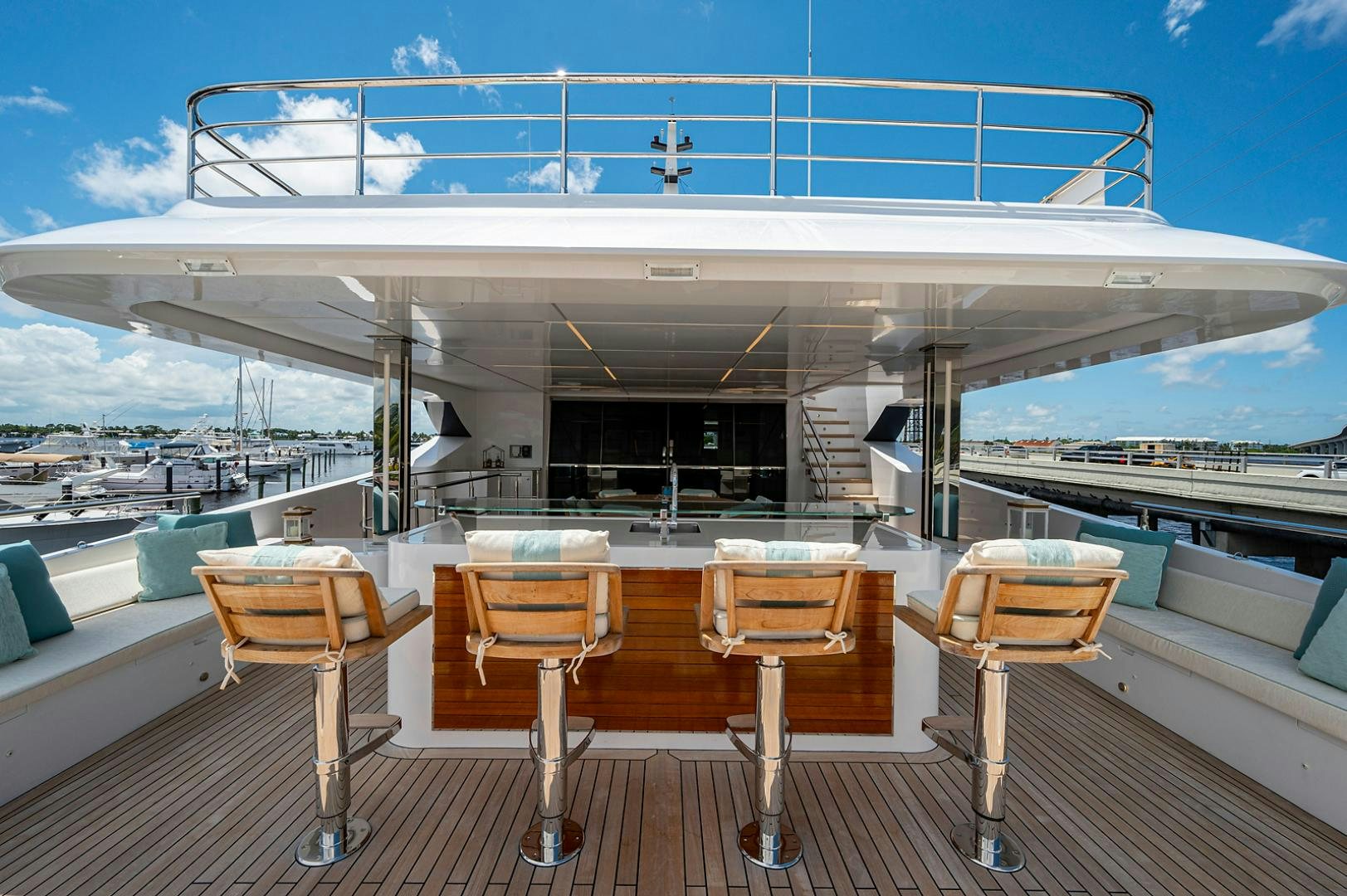 a boat on the water aboard LIRA Yacht for Sale