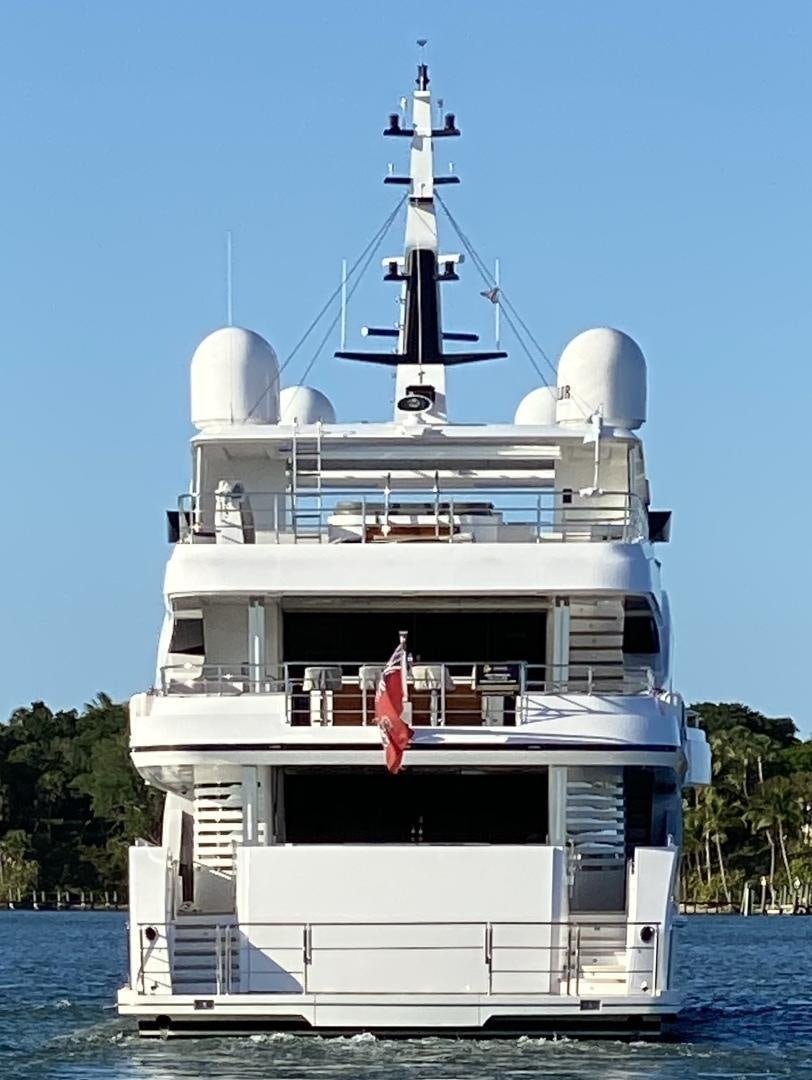 a large white boat aboard LIRA Yacht for Sale
