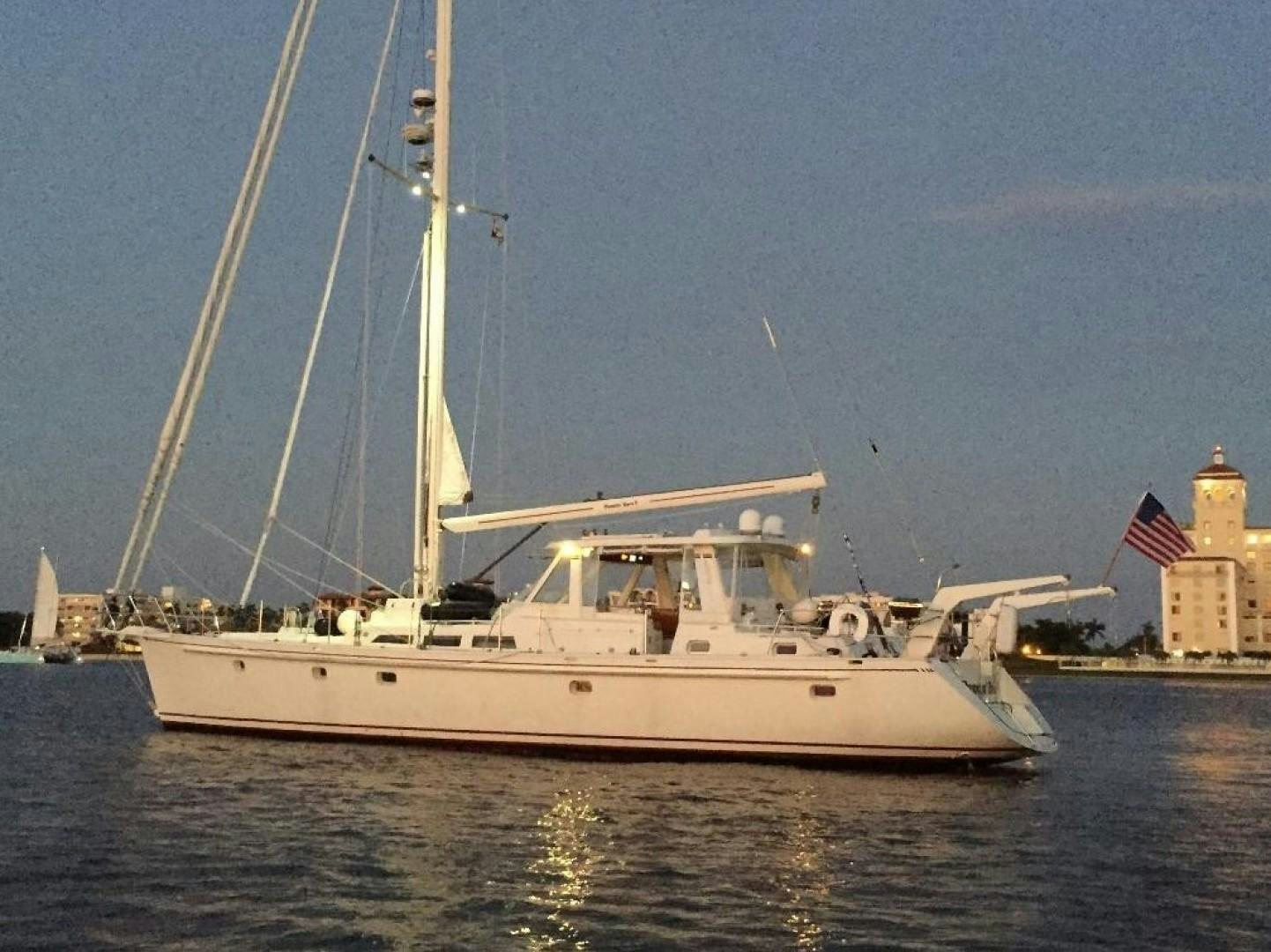 a boat on the water aboard DANCIN BARE V Yacht for Sale