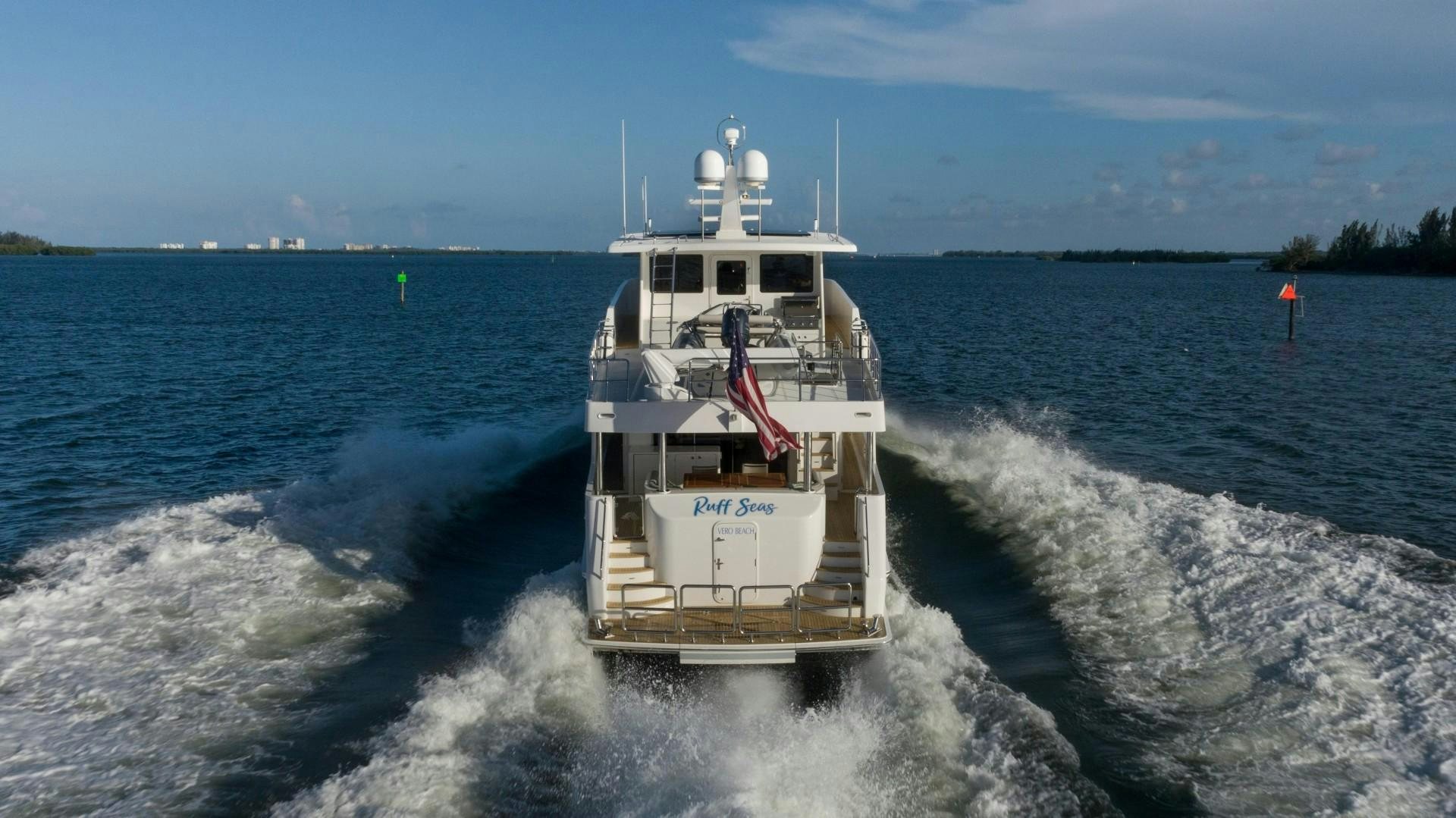 a boat on the water aboard BLUE CHIP Yacht for Sale