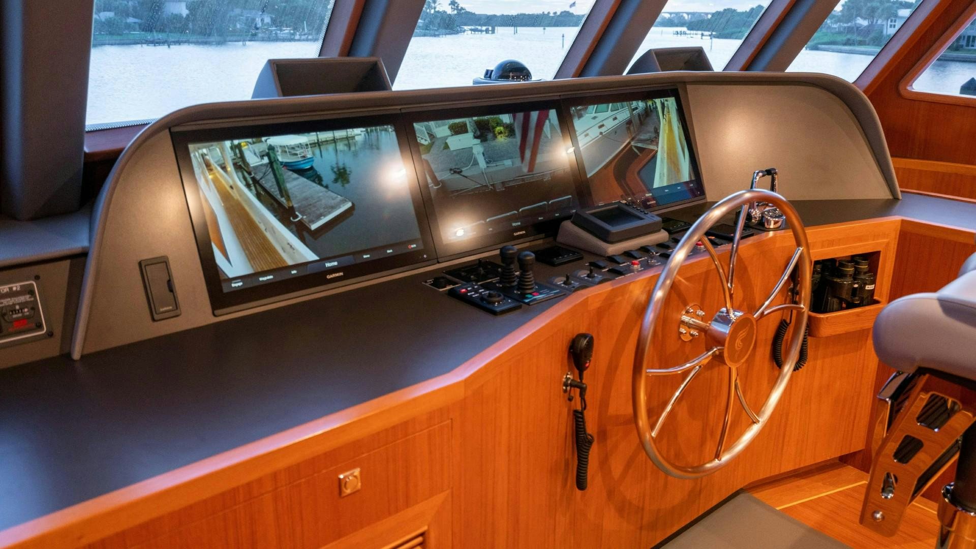 inside of a car aboard BLUE CHIP Yacht for Sale