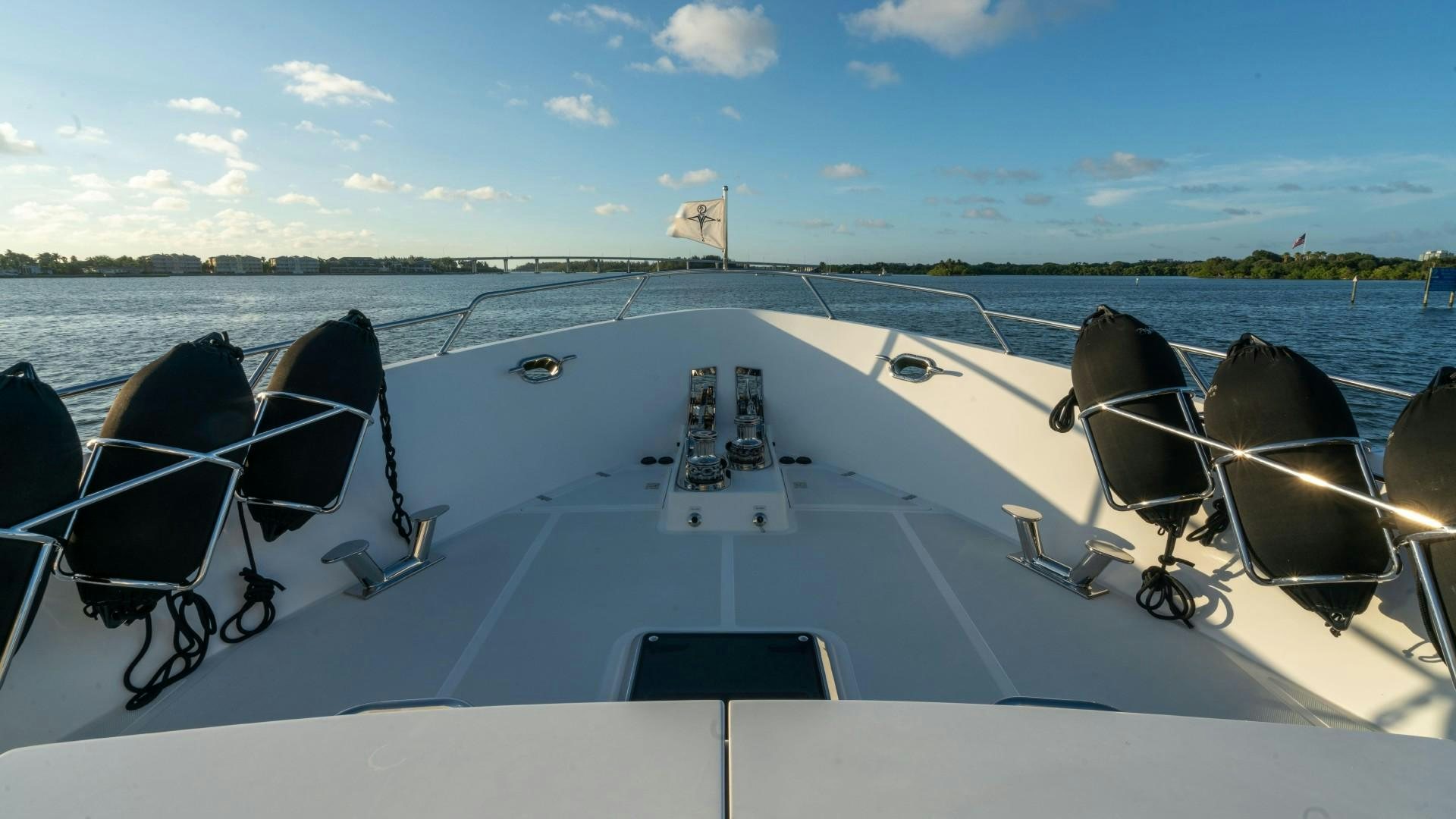 a boat on the water aboard BLUE CHIP Yacht for Sale