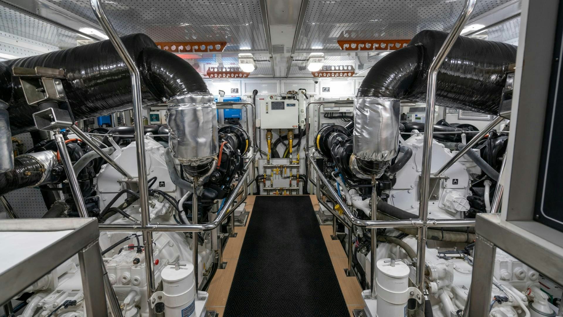 a machine inside a room aboard BLUE CHIP Yacht for Sale