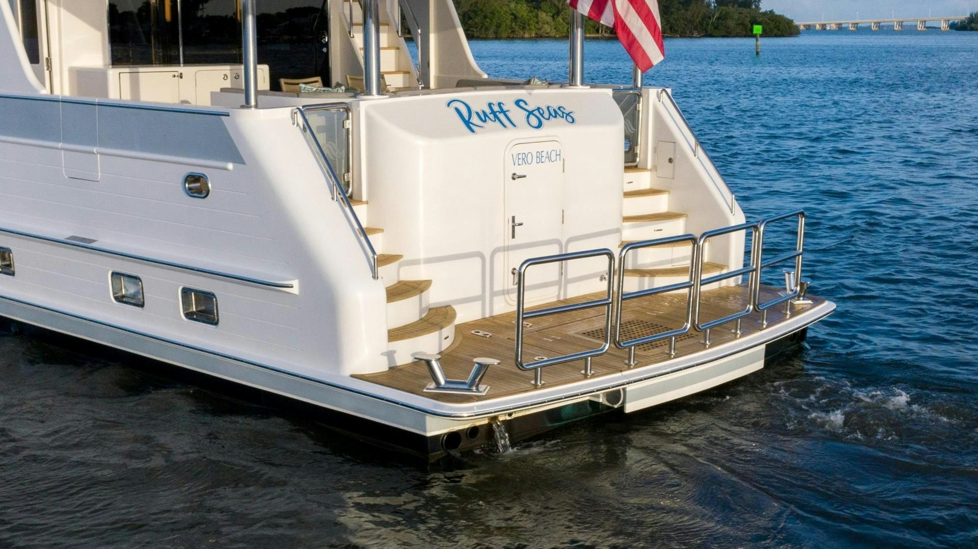 a boat on the water aboard BLUE CHIP Yacht for Sale