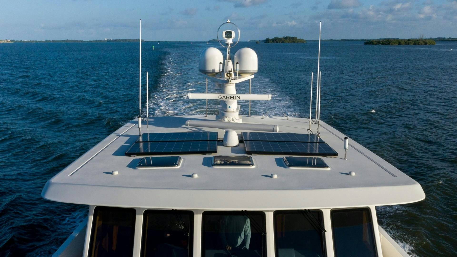 a boat on the water aboard BLUE CHIP Yacht for Sale
