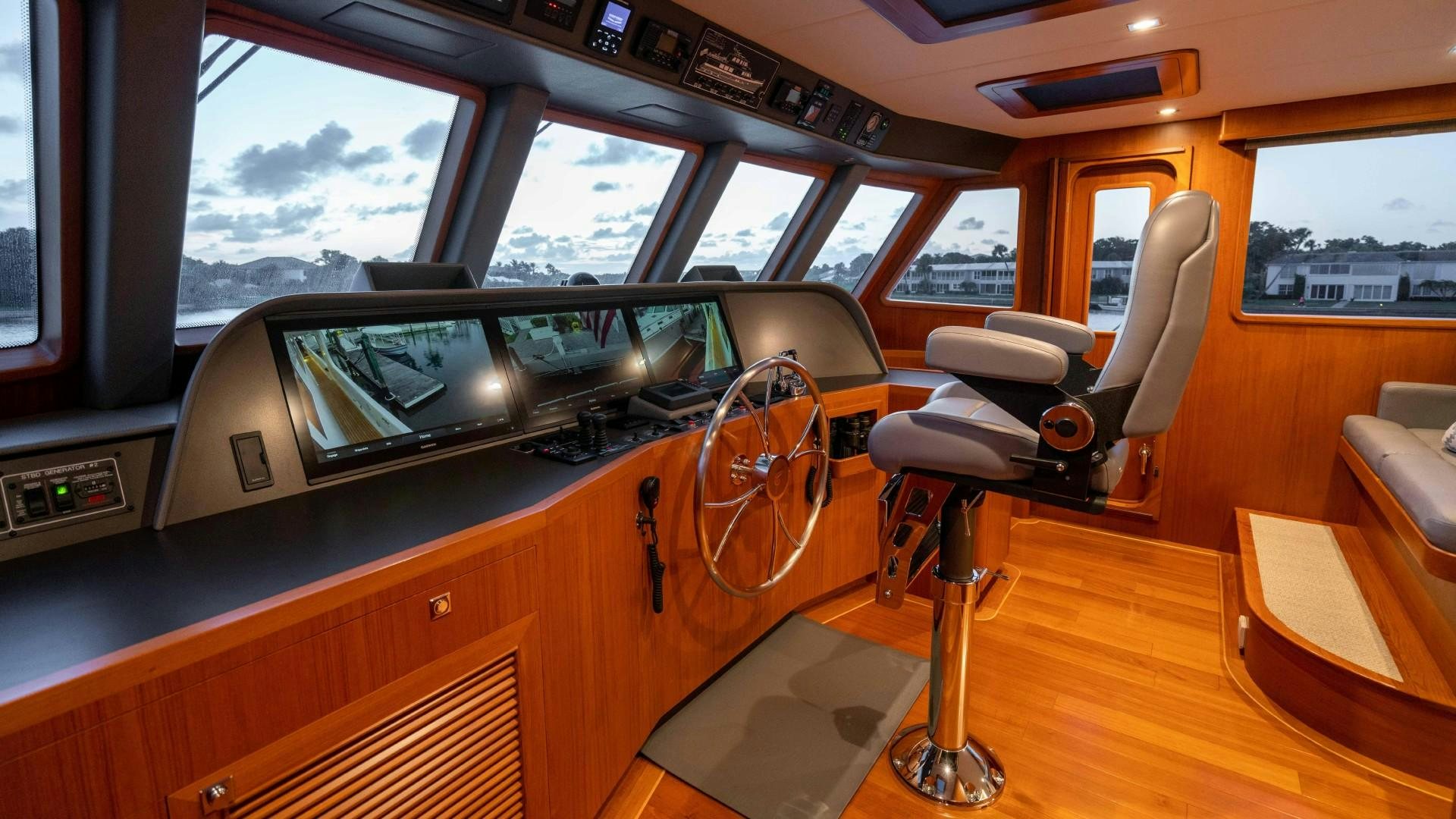 inside of a car aboard BLUE CHIP Yacht for Sale