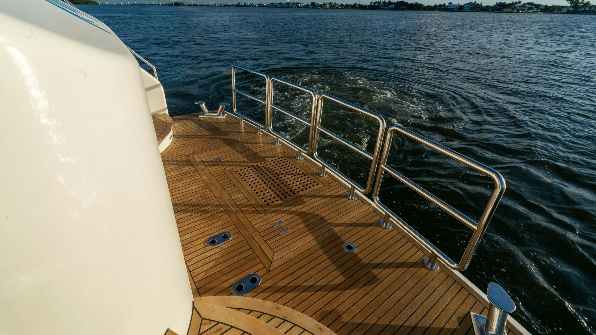 a boat on the water aboard BLUE CHIP Yacht for Sale