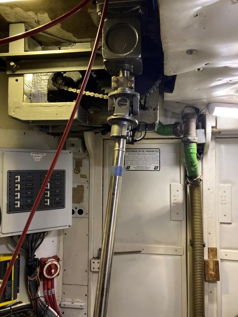 a machine with wires aboard DANCES WITH WOLVES Yacht for Sale