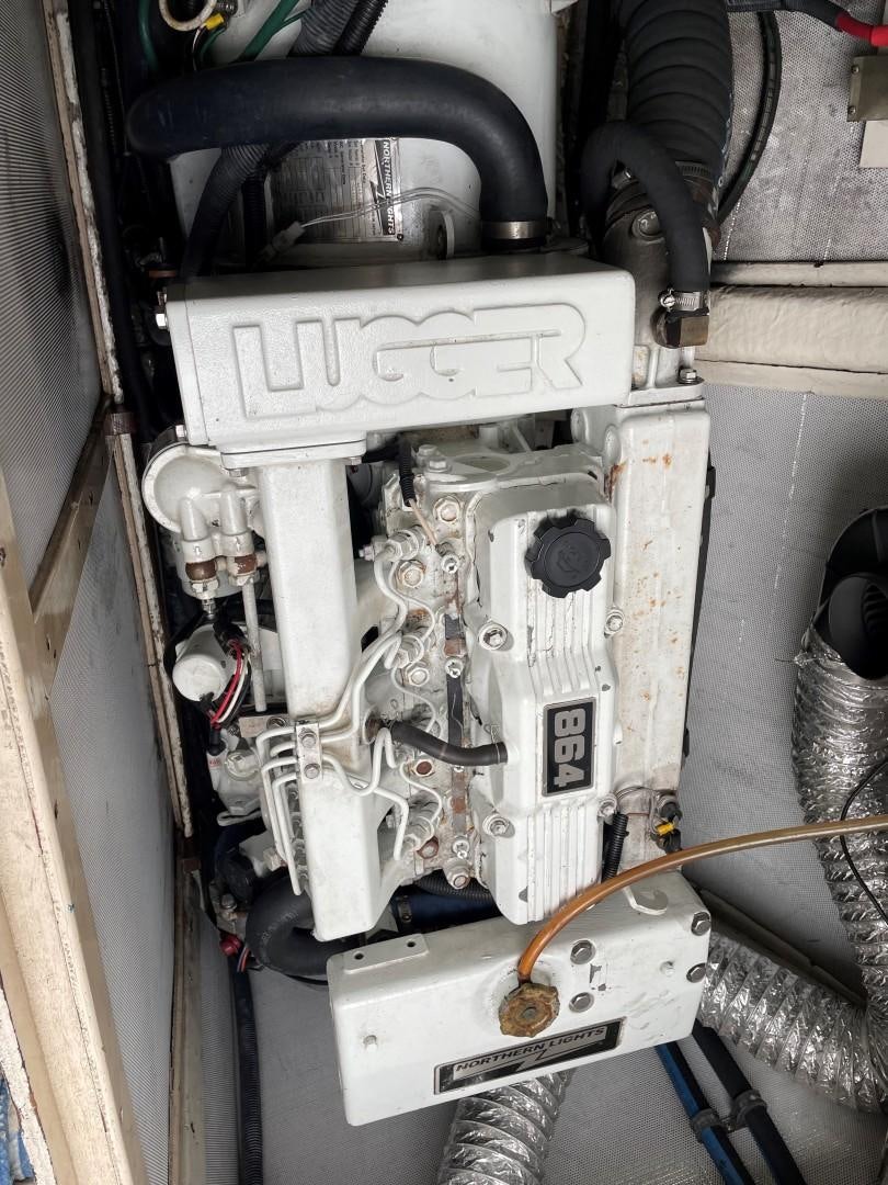 a machine with a metal handle aboard DANCES WITH WOLVES Yacht for Sale