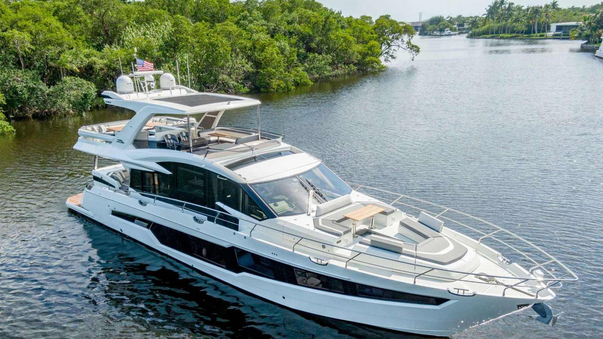 a boat on the water aboard HANG TIME Yacht for Sale