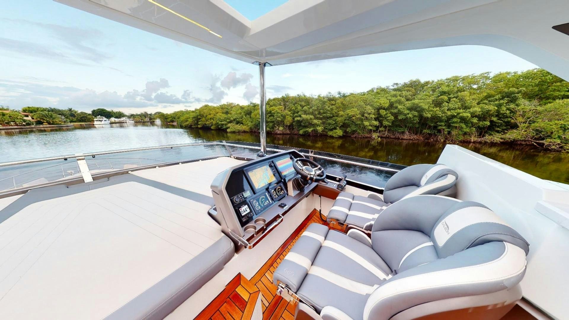 a boat on the water aboard HANG TIME Yacht for Sale