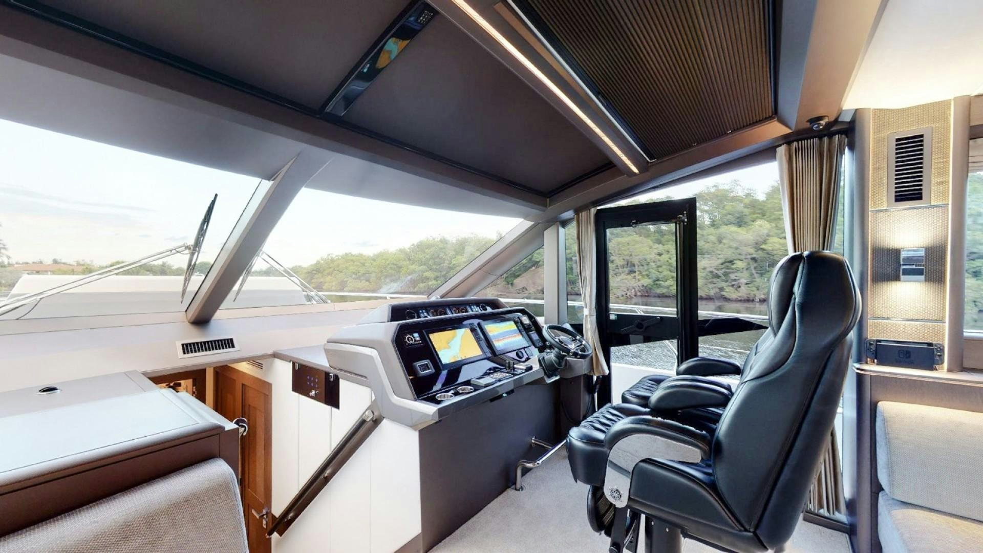 inside of a vehicle aboard HANG TIME Yacht for Sale