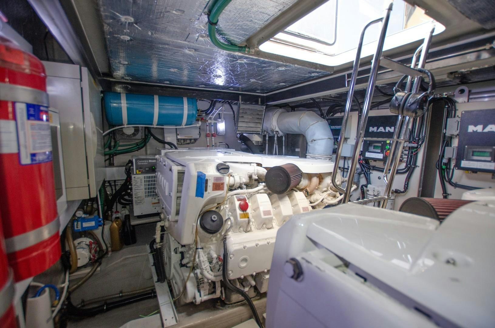 a close-up of a machine aboard No Name Yacht for Sale