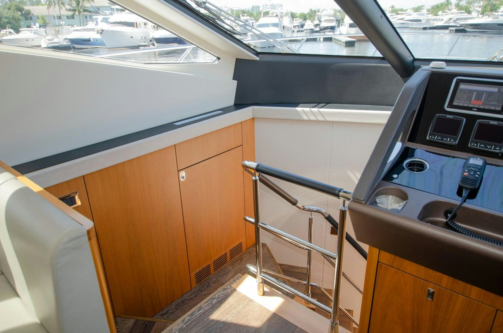 a kitchen with a sink and a stove aboard No Name Yacht for Sale