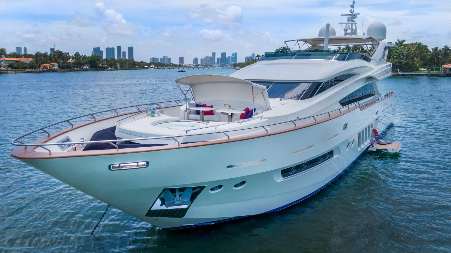 a white yacht in the water aboard CASUAL Yacht for Sale