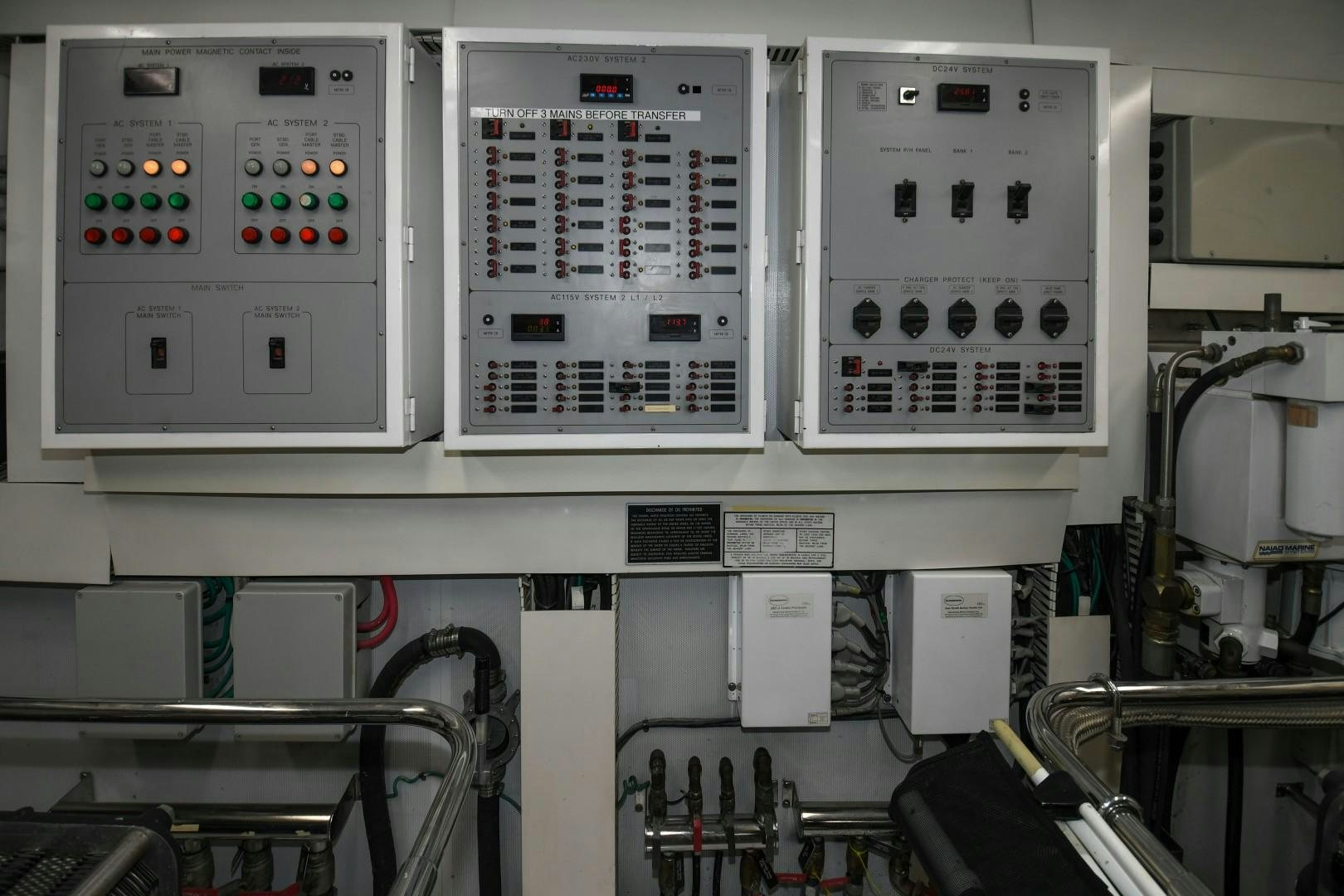 a machine with a screen aboard WARHORSE Yacht for Sale