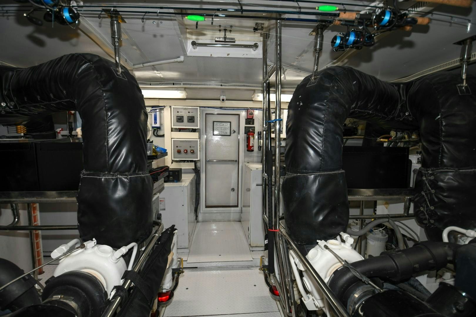 a person working in a factory aboard WARHORSE Yacht for Sale