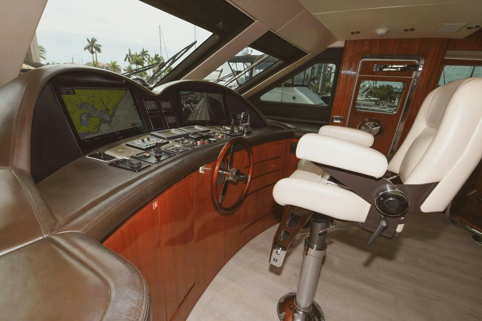 a car with a keyboard and steering wheel aboard WARHORSE Yacht for Sale