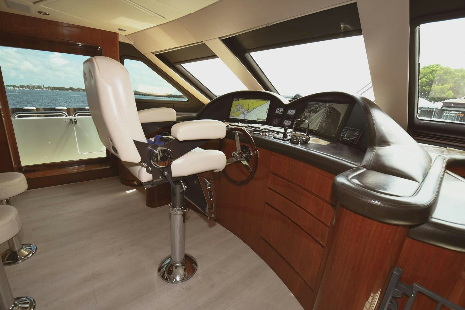 a car with a seat belt aboard WARHORSE Yacht for Sale