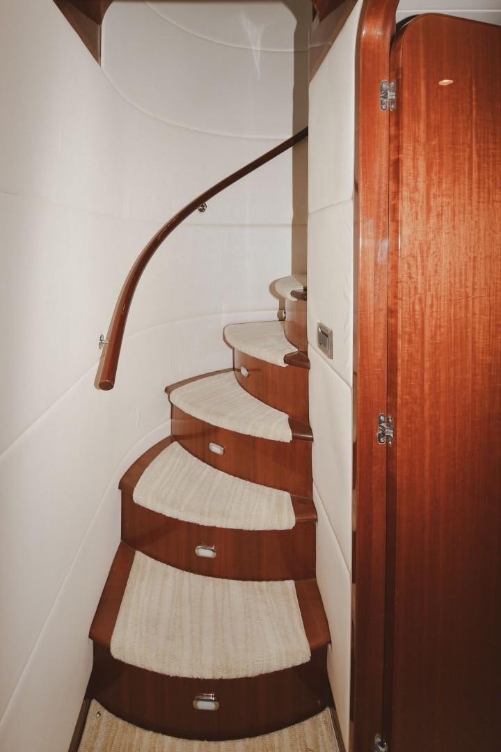 a wooden toilet seat aboard WARHORSE Yacht for Sale