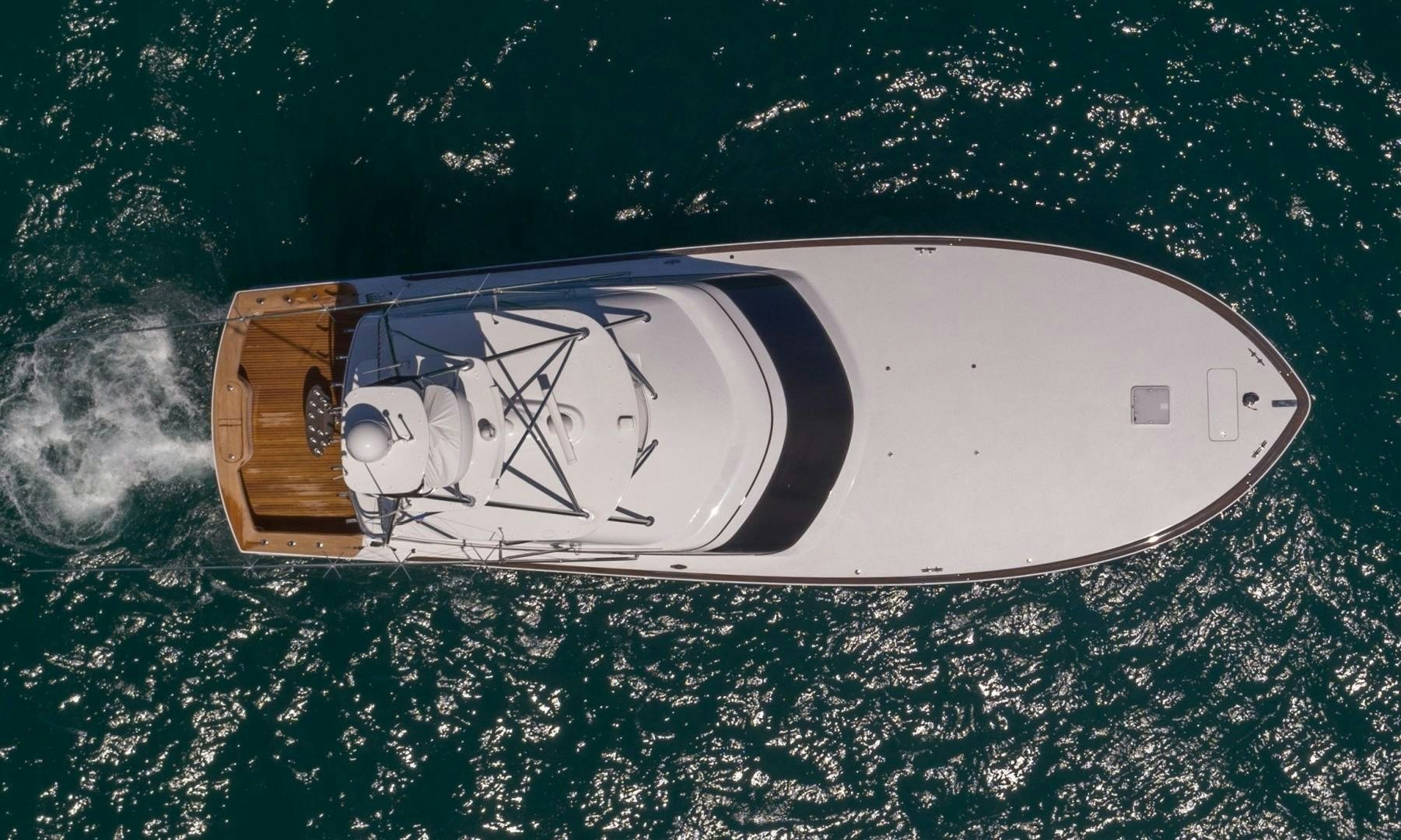 a metal object with a logo on it aboard Fish Tank Yacht for Sale