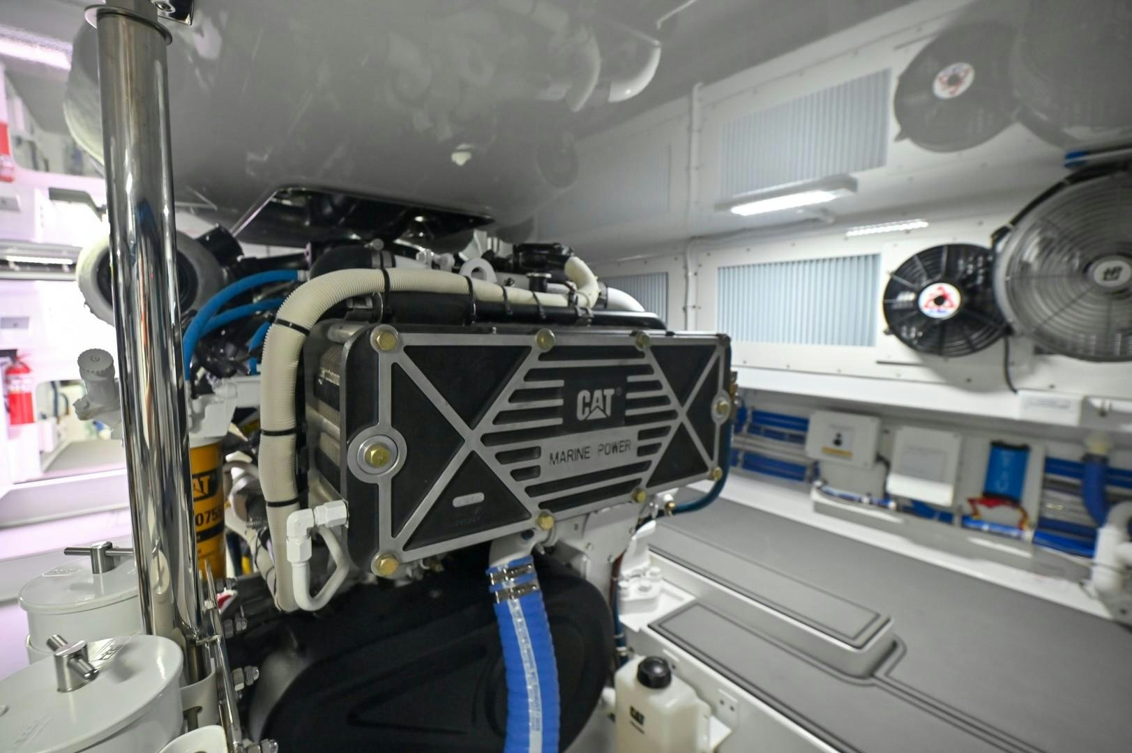 a close-up of a machine aboard Fish Tank Yacht for Sale