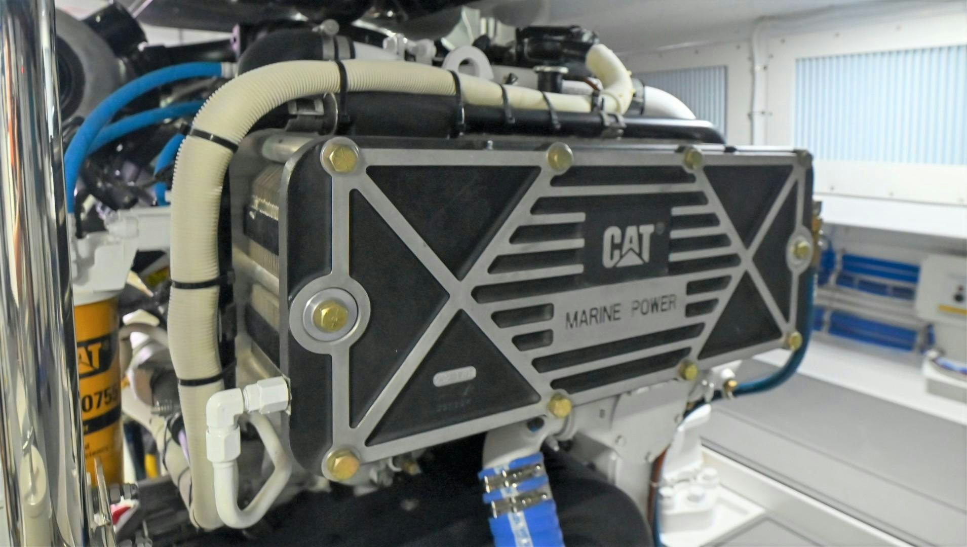 a machine with a large metal object aboard Fish Tank Yacht for Sale