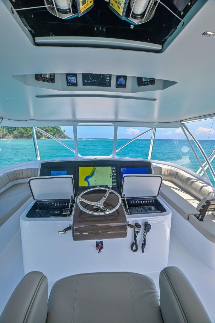 inside of a boat aboard Fish Tank Yacht for Sale