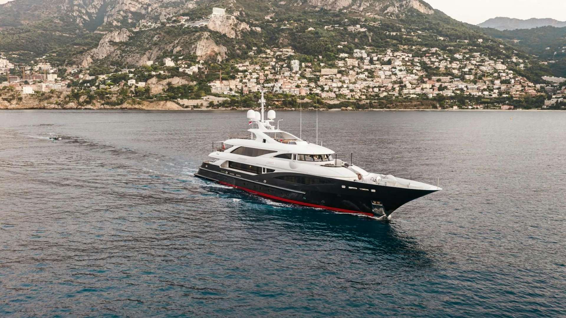 a boat in the water aboard LIBERTY Yacht for Sale