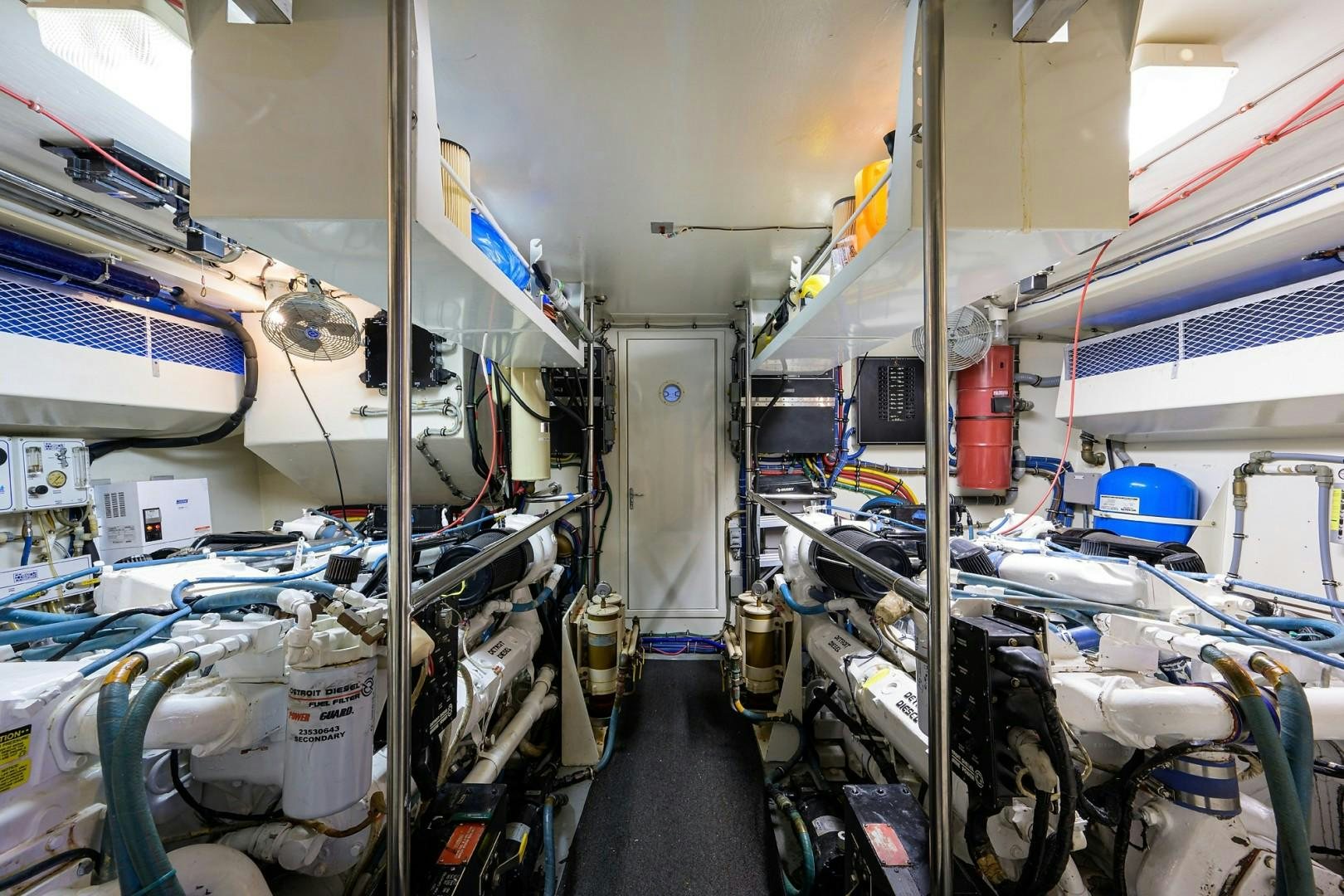 a room with machinery aboard GYPSY ROSE Yacht for Sale