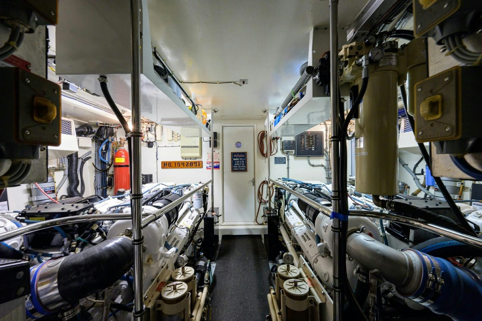 a room with machinery aboard GYPSY ROSE Yacht for Sale