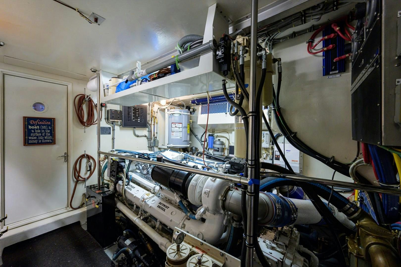 a room with machinery aboard GYPSY ROSE Yacht for Sale