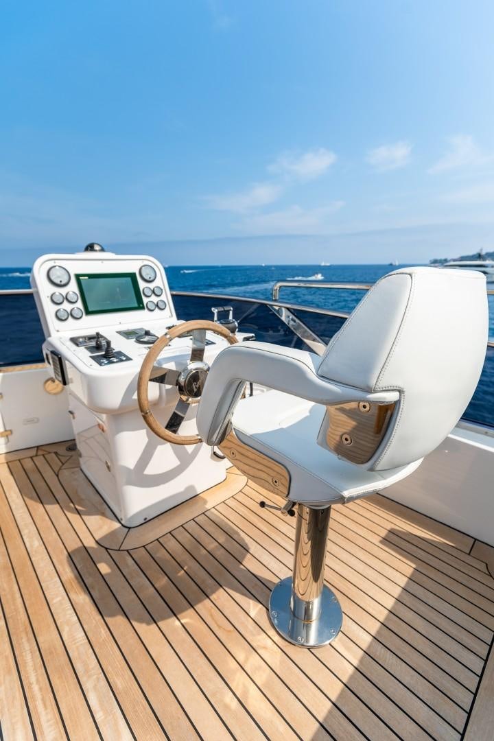 a boat on a deck aboard DYLAN ANNE Yacht for Sale