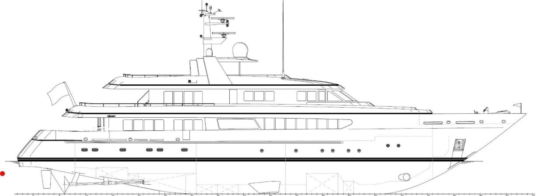 diagram, engineering drawing aboard TASIA Yacht for Sale