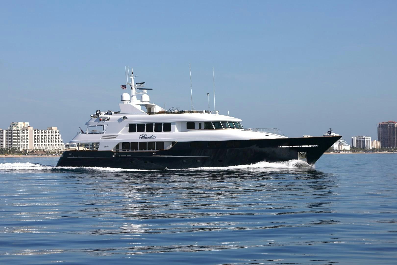 a boat on the water aboard BACCHUS "NAME RESERVED" Yacht for Sale