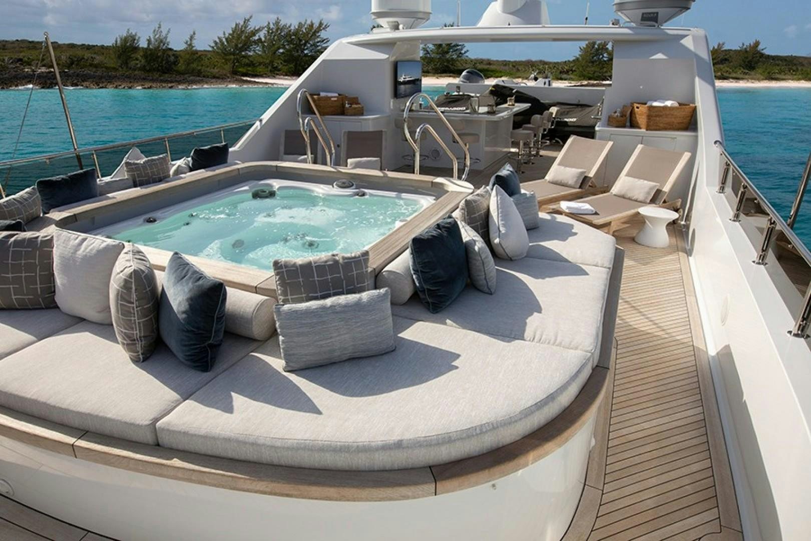 a pool on a deck aboard BACCHUS "NAME RESERVED" Yacht for Sale