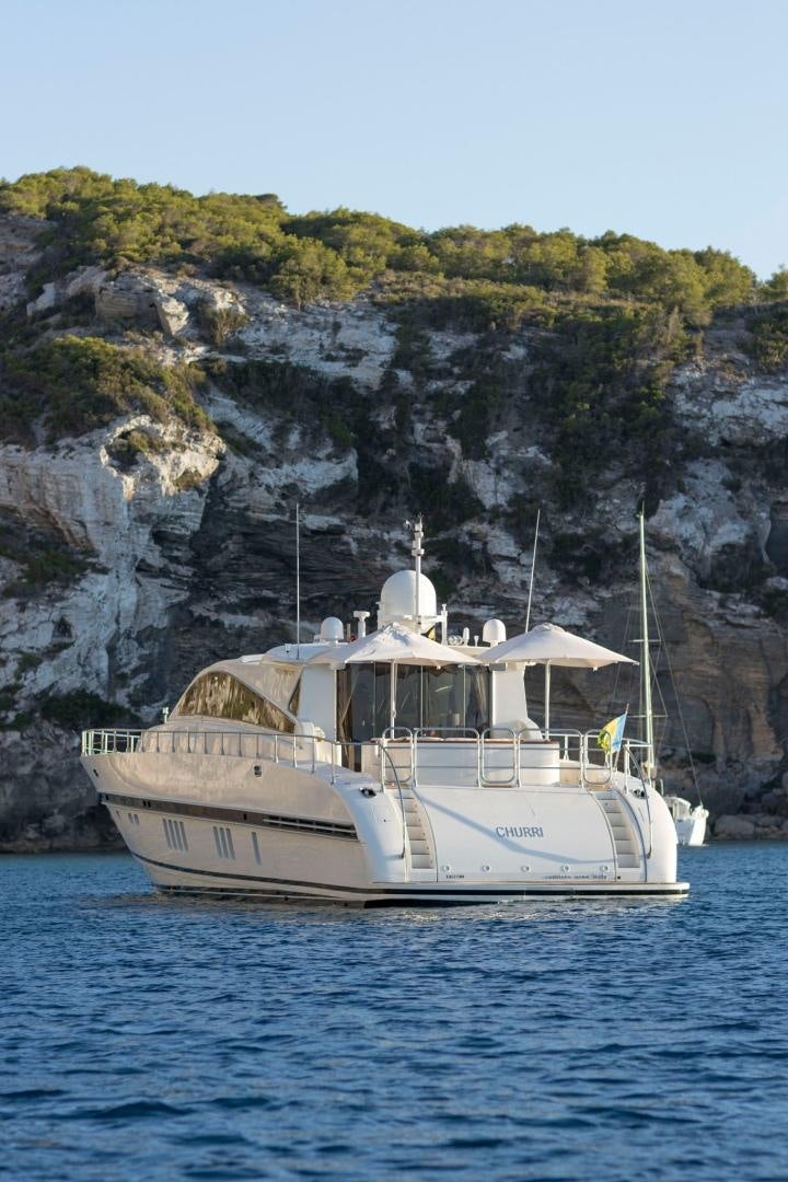 a boat on the water aboard CHURRI Yacht for Sale