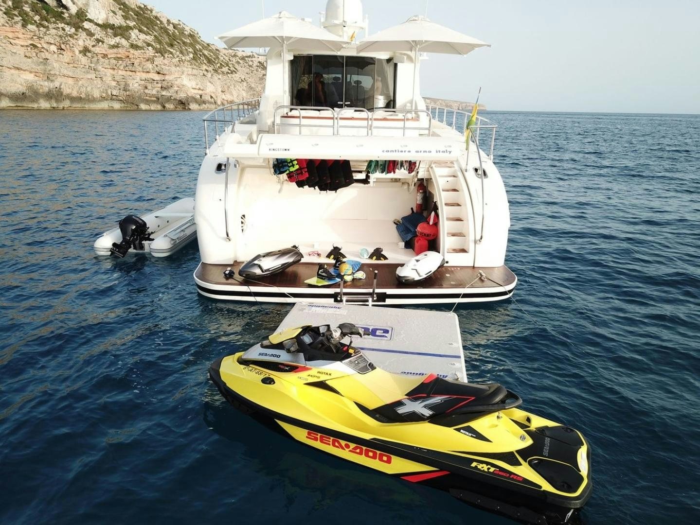 a boat on the water aboard CHURRI Yacht for Sale