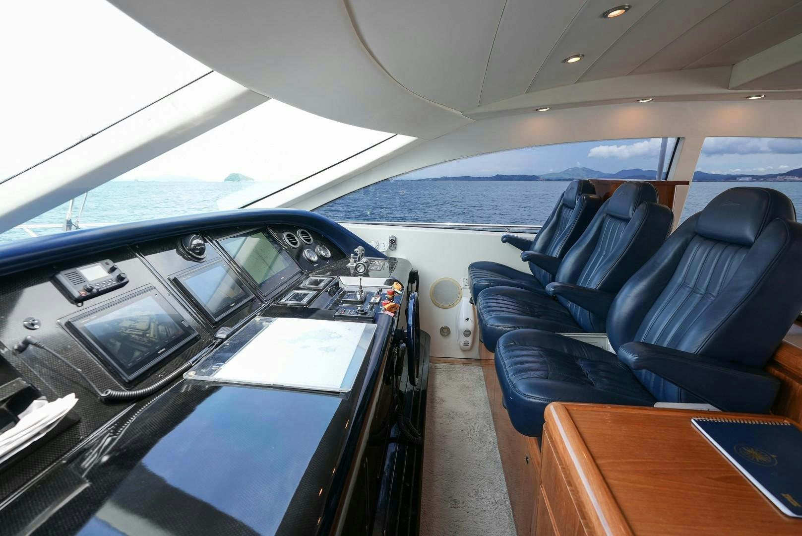 inside of a plane aboard QUERENCIA Yacht for Sale