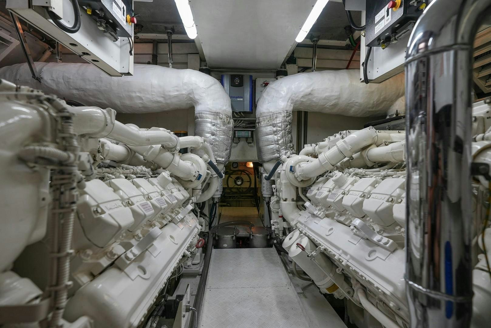 a close-up of a machine aboard QUERENCIA Yacht for Sale