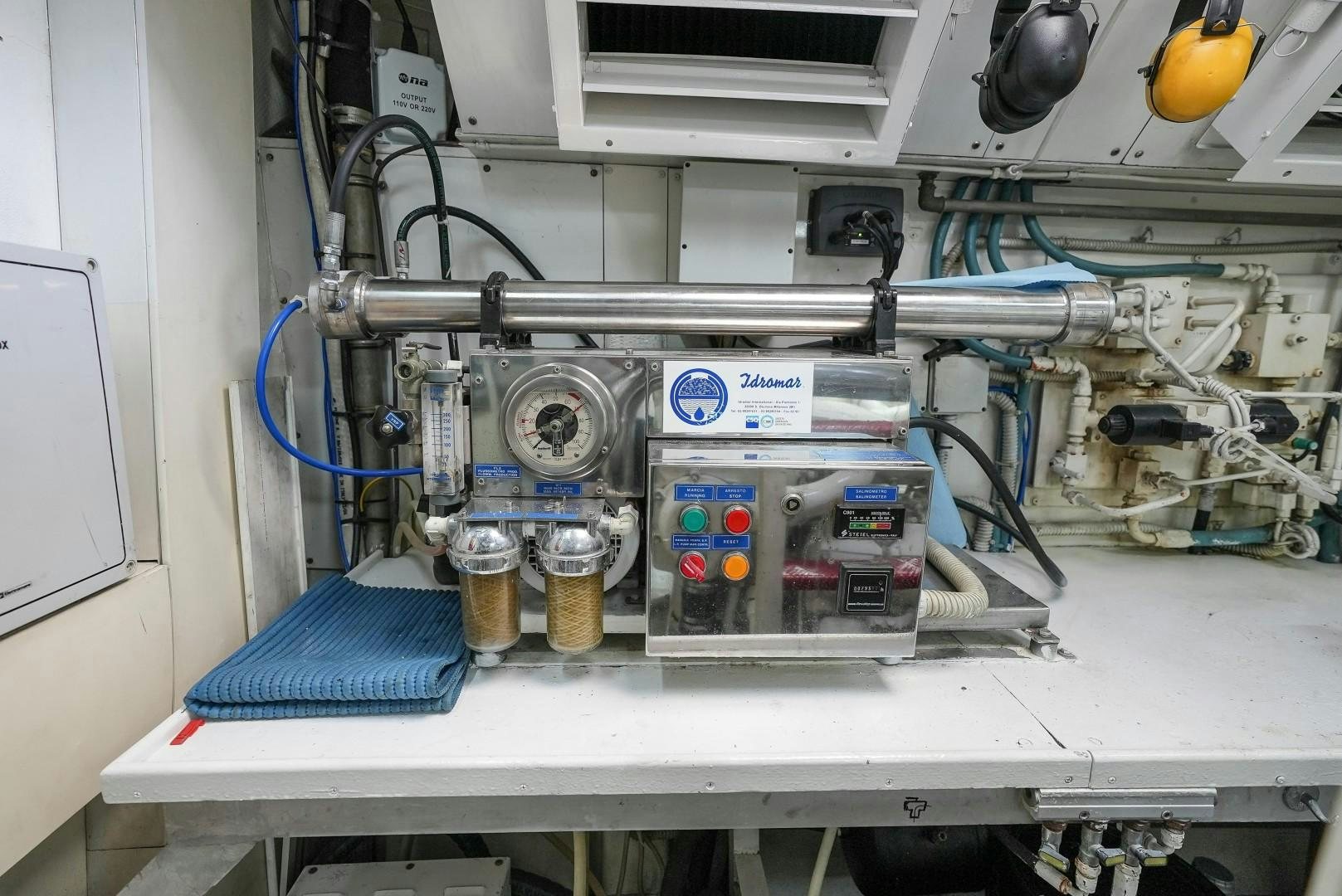 a machine with wires and buttons aboard QUERENCIA Yacht for Sale