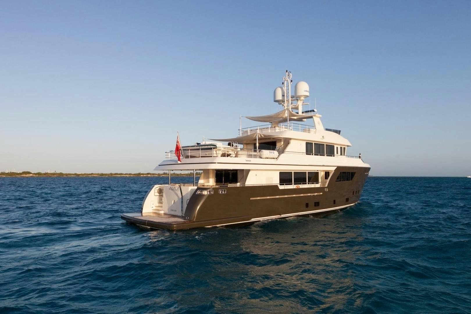 a boat in the water aboard ACALA Yacht for Sale