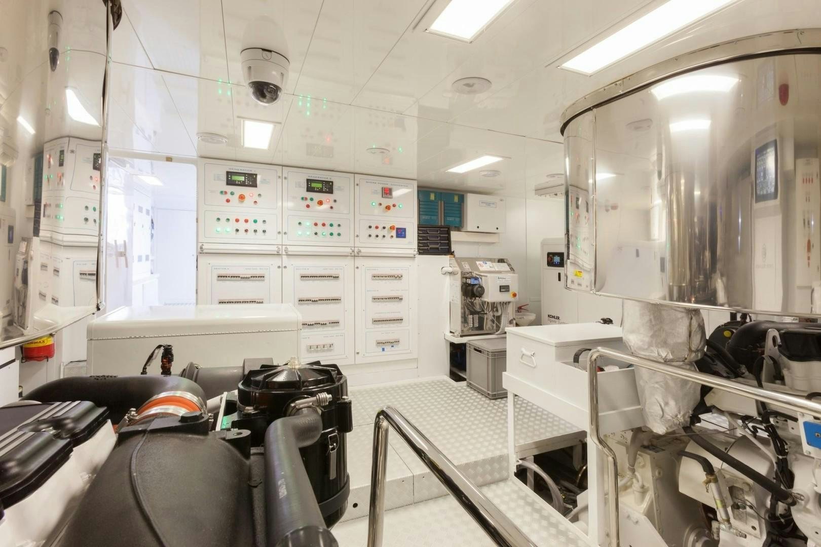 inside of a hospital room aboard ACALA Yacht for Sale