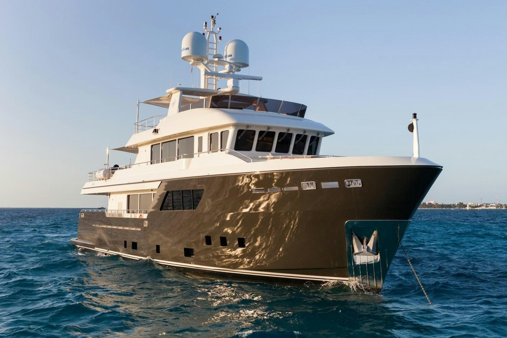 a boat in the water aboard ACALA Yacht for Sale