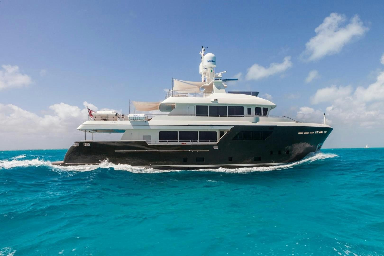 a boat in the water aboard ACALA Yacht for Sale