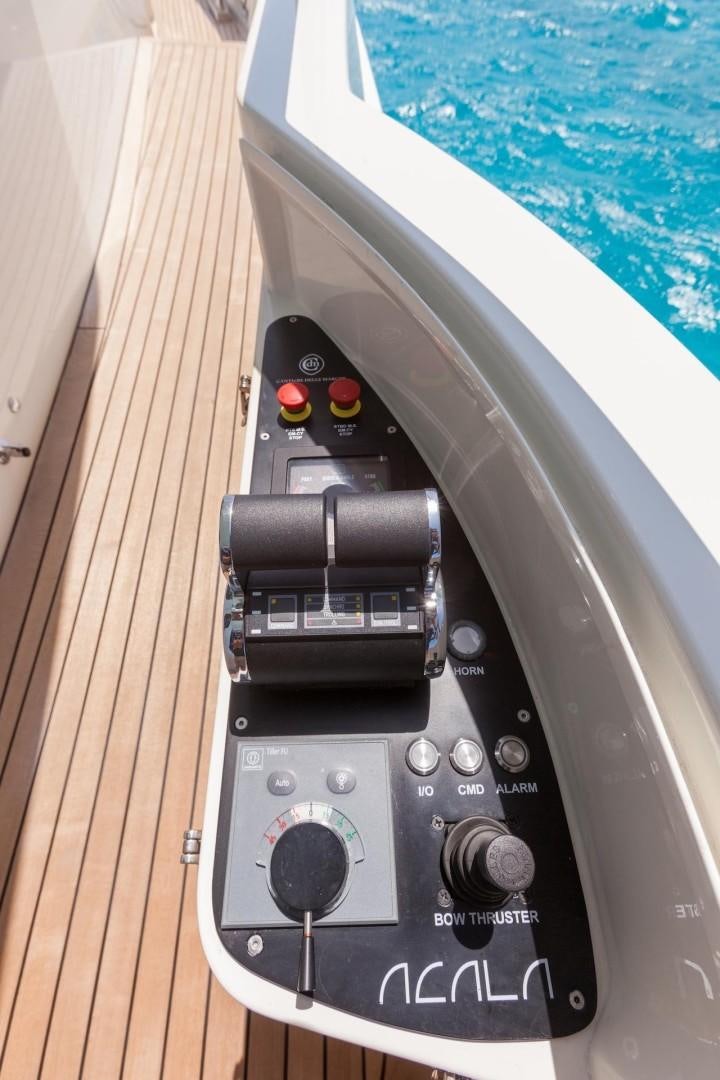 a black video game console aboard ACALA Yacht for Sale
