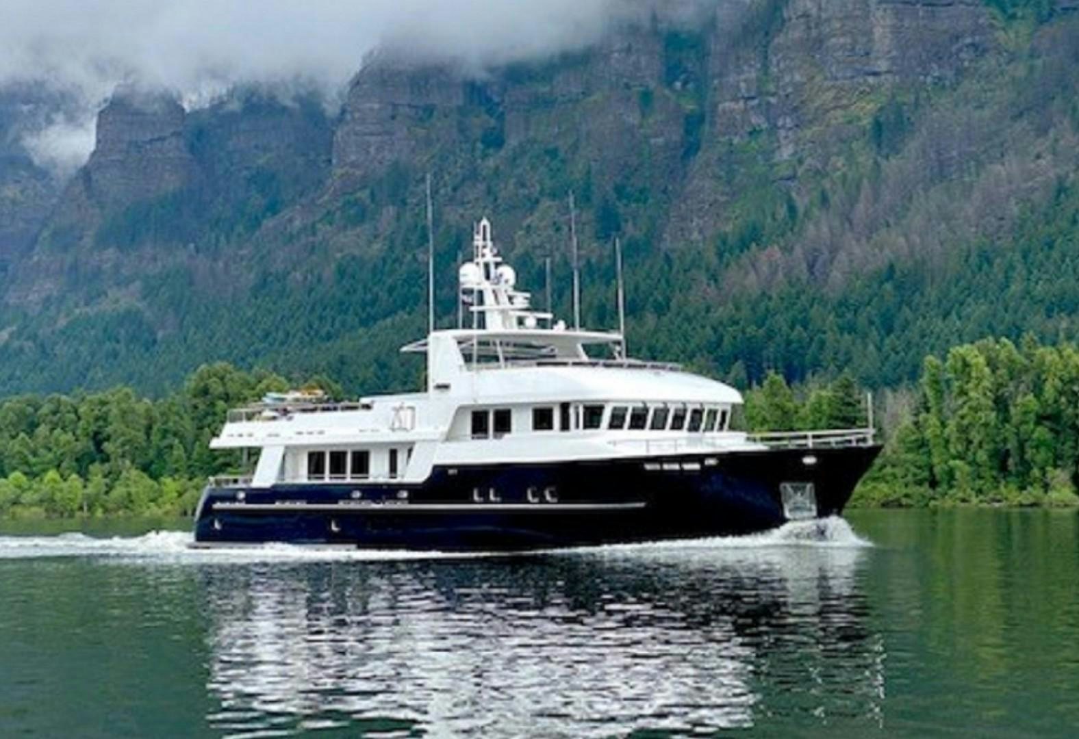 a boat on the water aboard SAMSARA Yacht for Sale